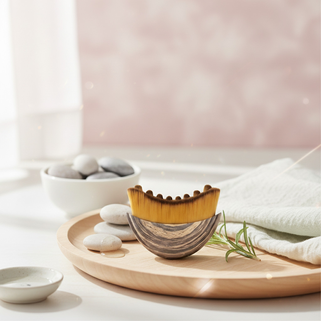 2PCs Lymphatic Contour Face Brush, Lymphatic Drainage Massager by Glowiex