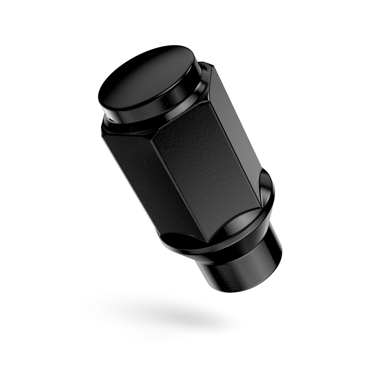 24pcs 14x1.5 Lug Nuts Black Closed Bulge ET (Extended Thread) Cone Conical Seat