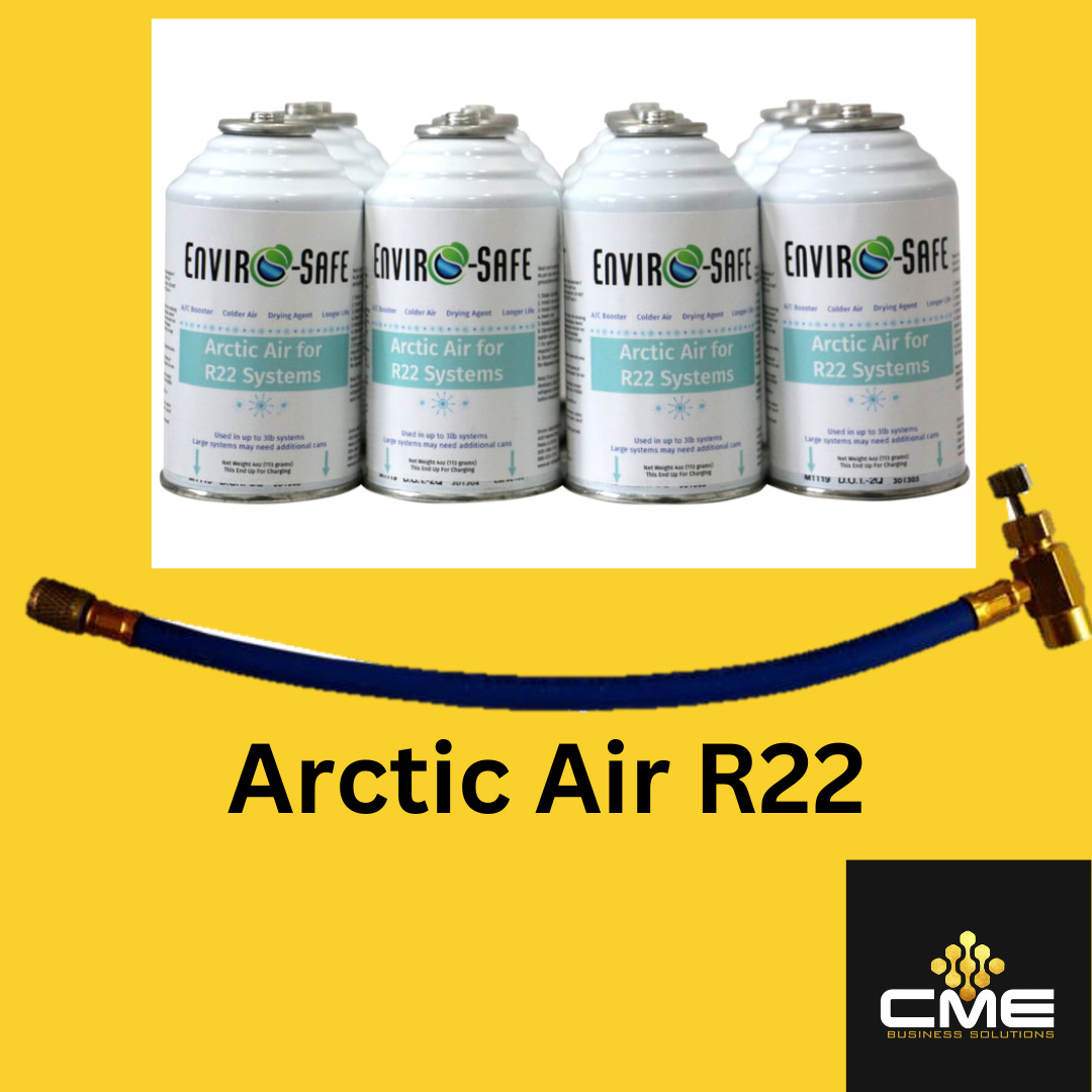 Envirosafe Arctic Air for R22, AC Coolant Support, case with hose