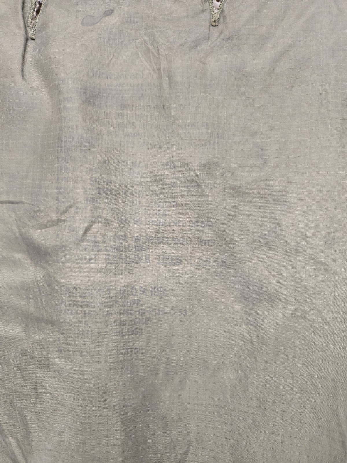 US Army M-1951 Field Jacket Liner M51 Korean War Vietnam OD Wool Pile Military