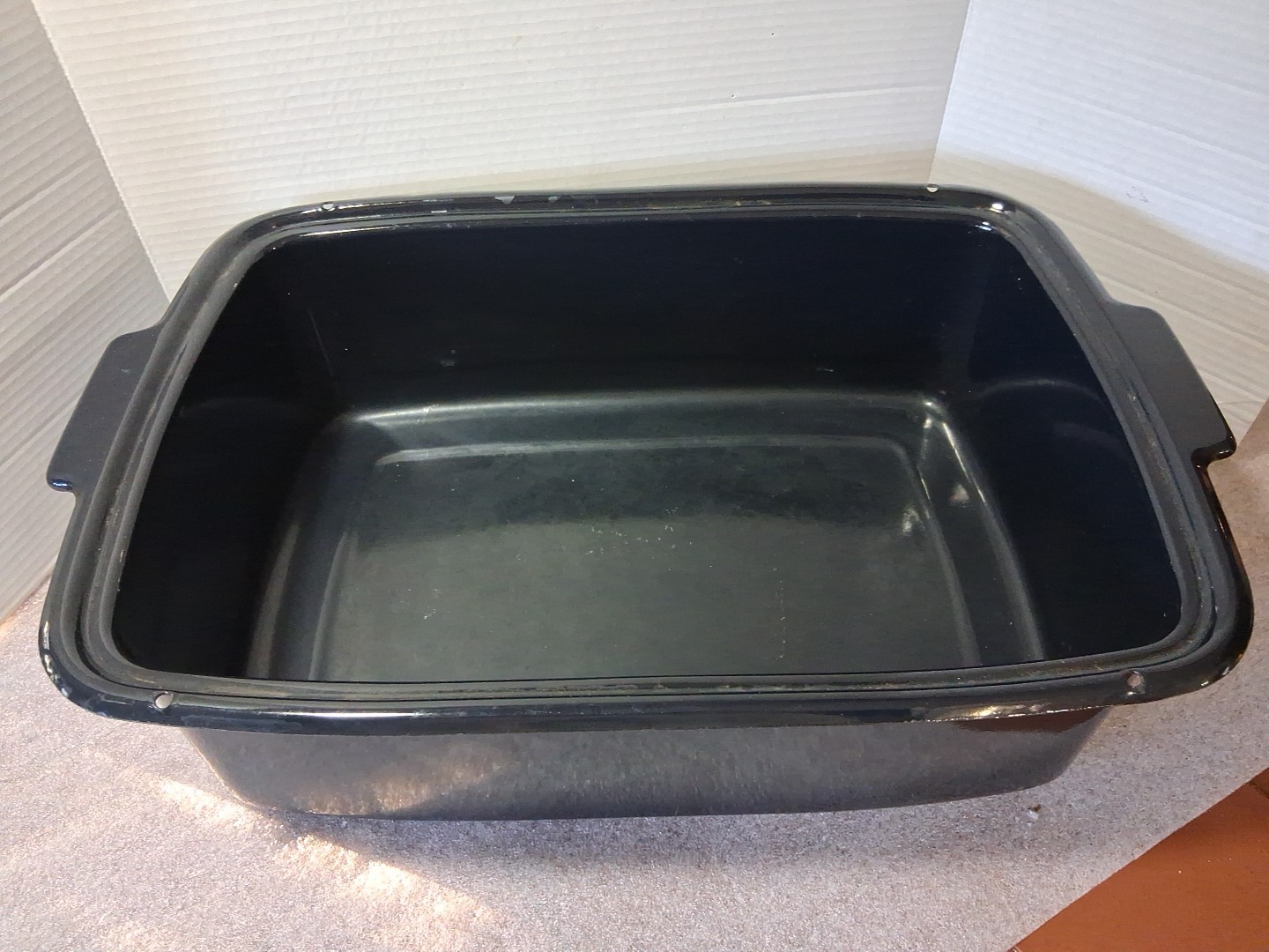 Vtg Enamelware Pan Insert For General Electric Roaster 123C19 Replacement Part