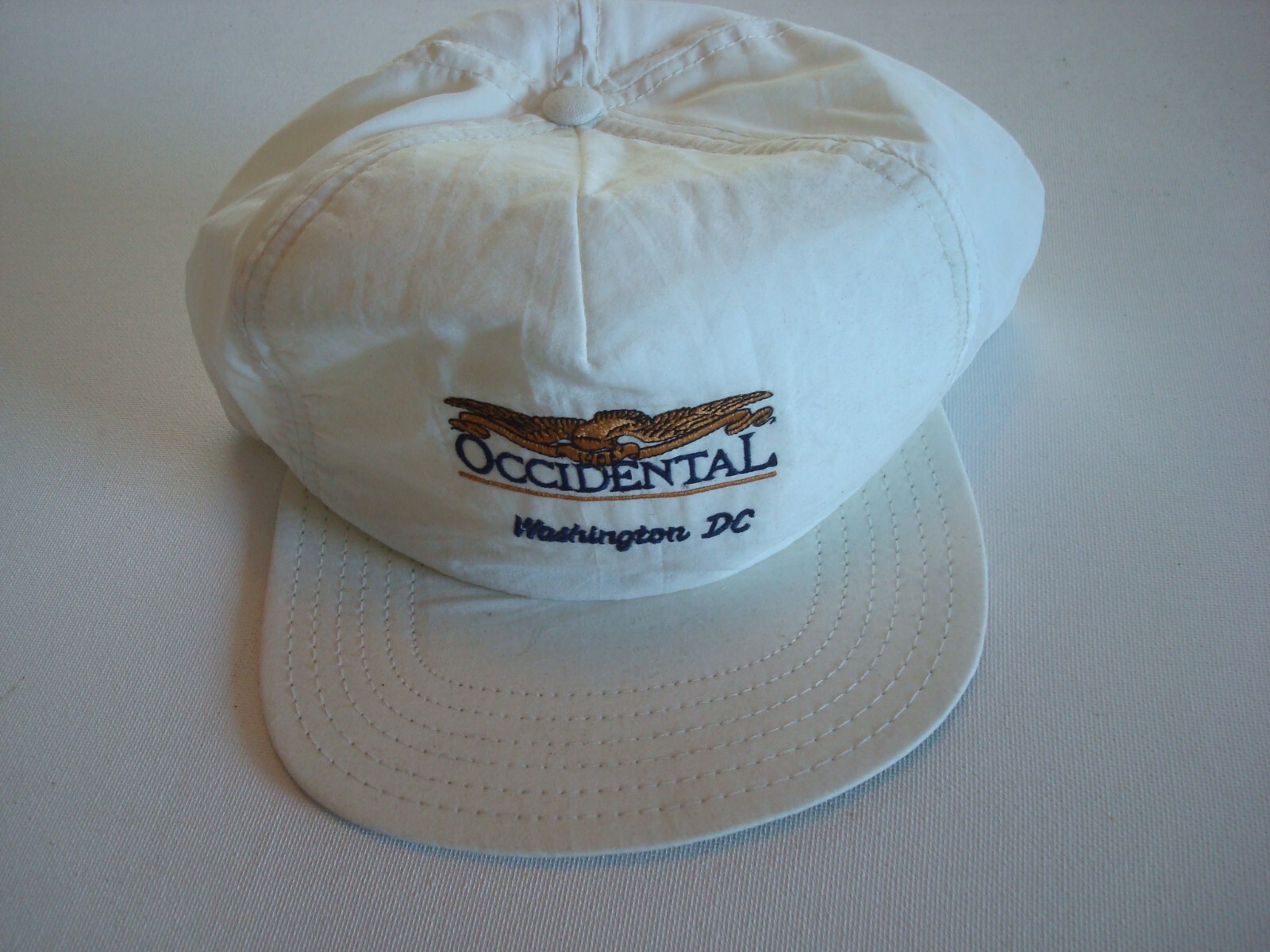 OCCIDENTAL COLLEGE 90S  BEACH  GOLF SNAPBACK DEADSTOCK HAT CAP VINTAGE R2