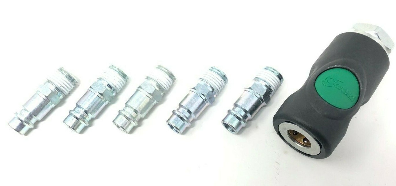 Prevost High Flow Safety Air Coupler ESI 071201 1/4'' FPT W/ 5 ea ERP 076251 OEM