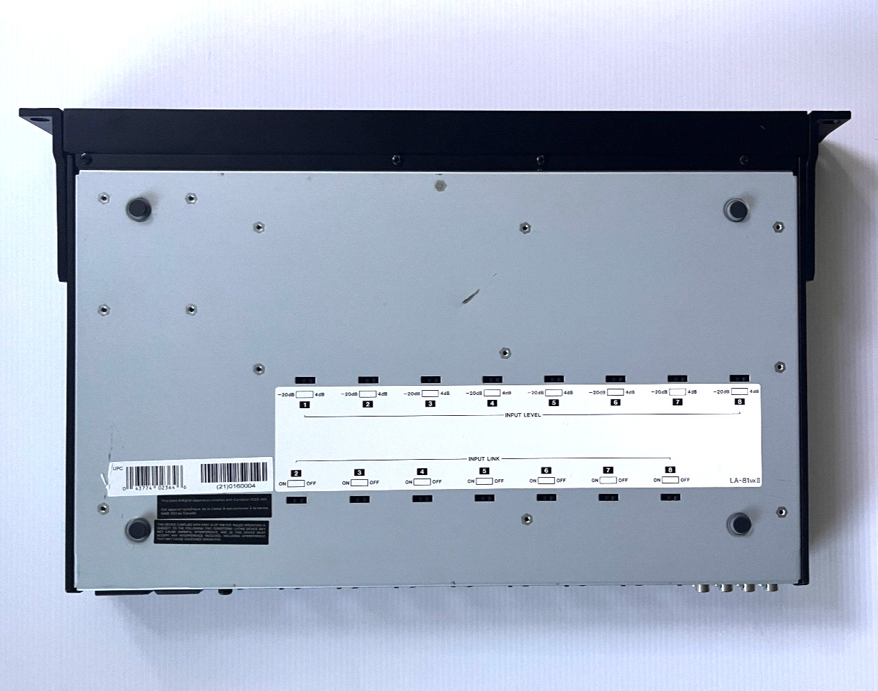 TASCAM LA-81 MKII line converter balanced Teac 0160004 UNTESTED rack RARE