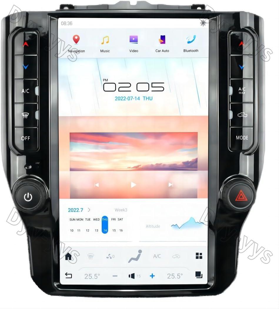 12.1" Car Navigation Radio for Dodge RAM 1500 2500 3500 2019-2022 GPS Player