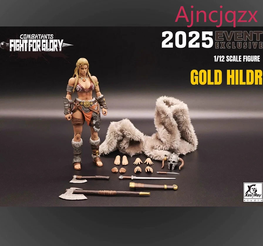 Xesray Studio Fight for Glory Combatants Exclusive Gold Hildr 1/12 In Stock
