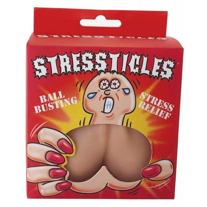 Stressticles – Funny Adult Novelty Stress Relief Squeeze Toy Gag Gift Desk Decor