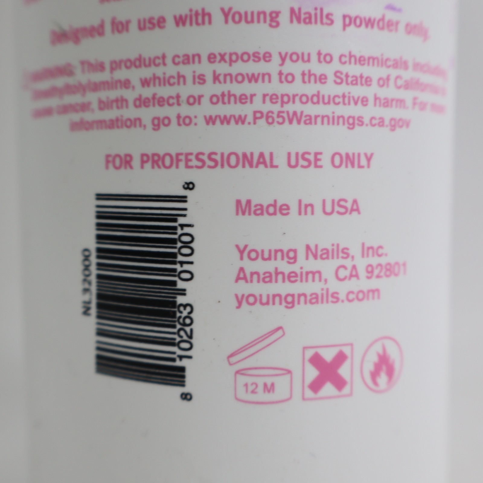 Young Nails Monomer Nail Liquid EMA Monomer - acrylic liquid - 32oz/ 946 mL