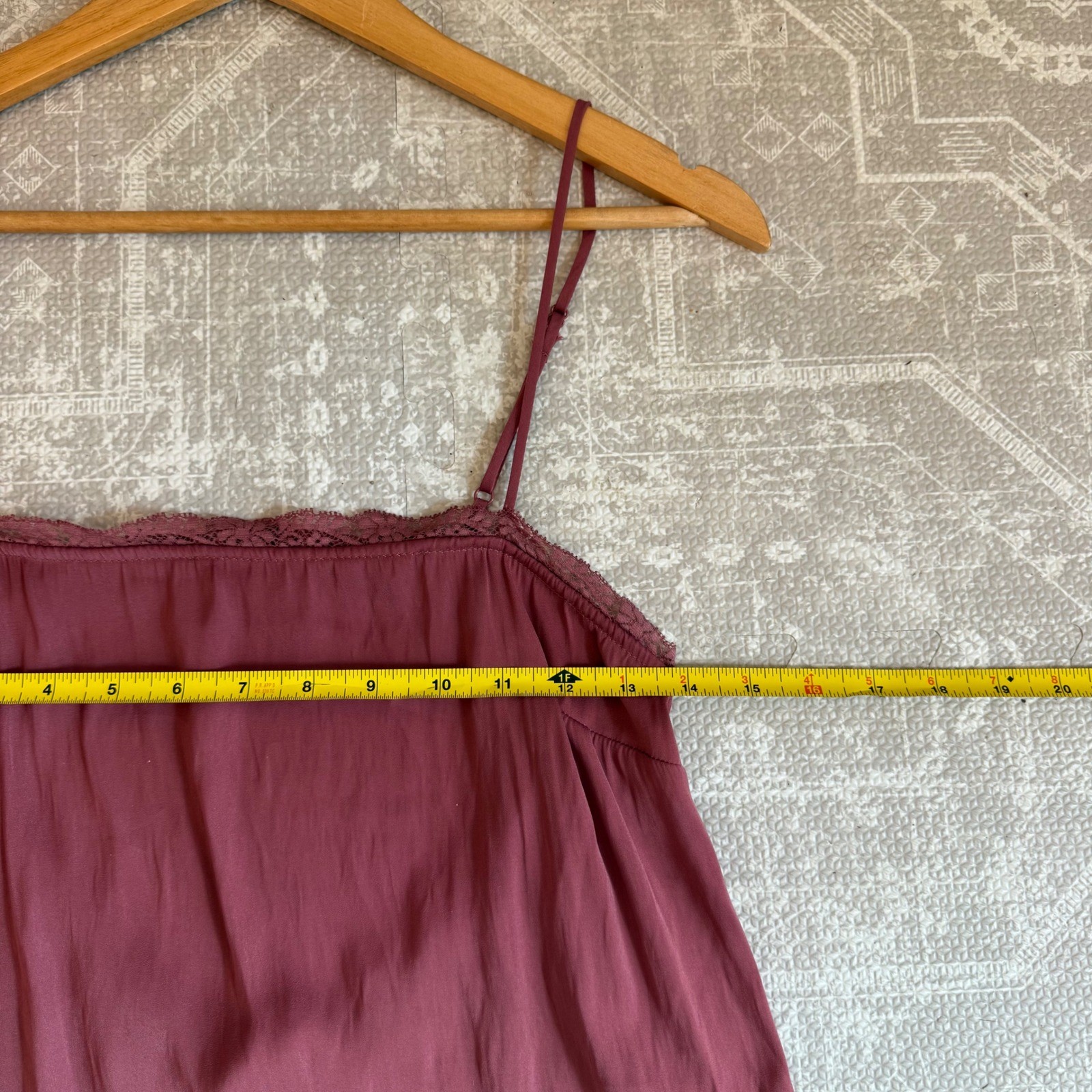 Free People Red Lace Trim Cami Tank Top Women's Size Small