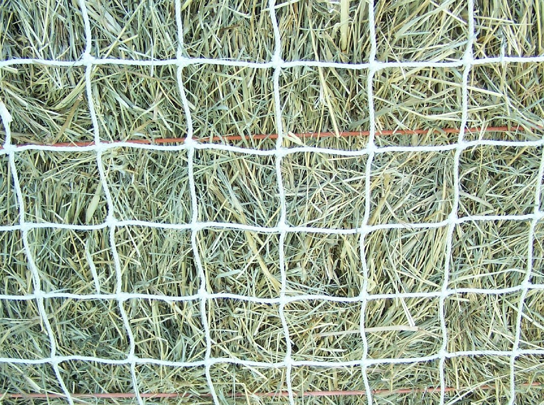 10' x 8' WHITE SQUARE NET NYLON HORSE HAY NETTING 2" #42 400 LB TEST BALE NETS