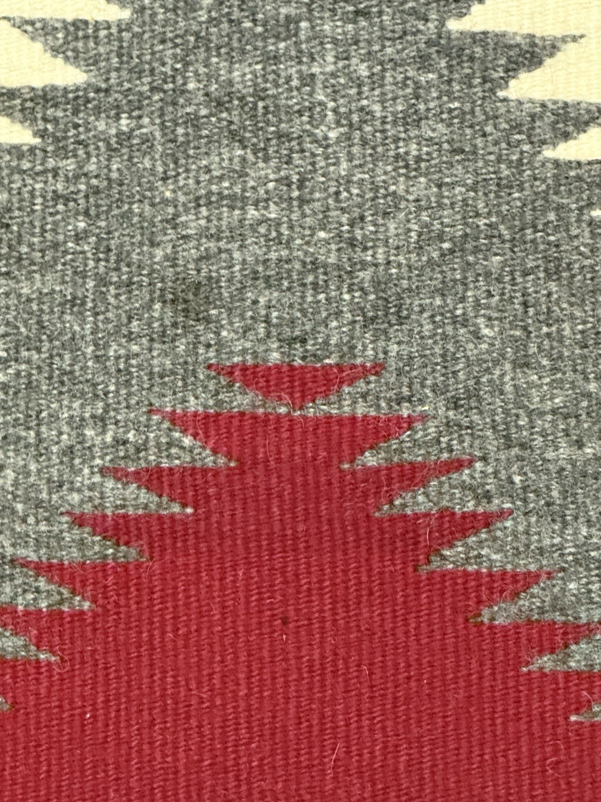 Large Near Mint Red Ganado Navajo Rug 75" x 45" #759