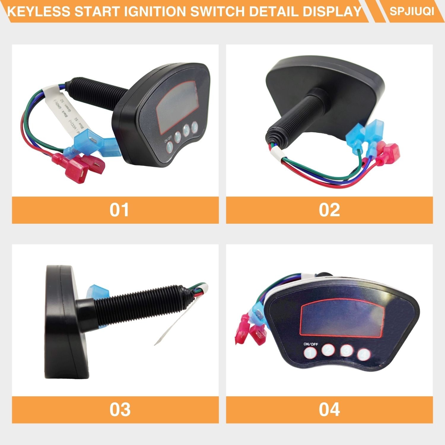 36-48V Golf Cart Keyless Start Remote Ignition Switch for Club Car Tempo/Onwarde