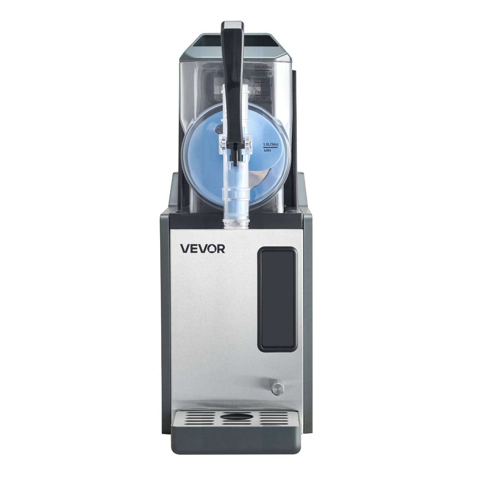 VEVOR Slushie Machine 4L/135oz No Ice Needed Frozen Drink Maker with Single Tank
