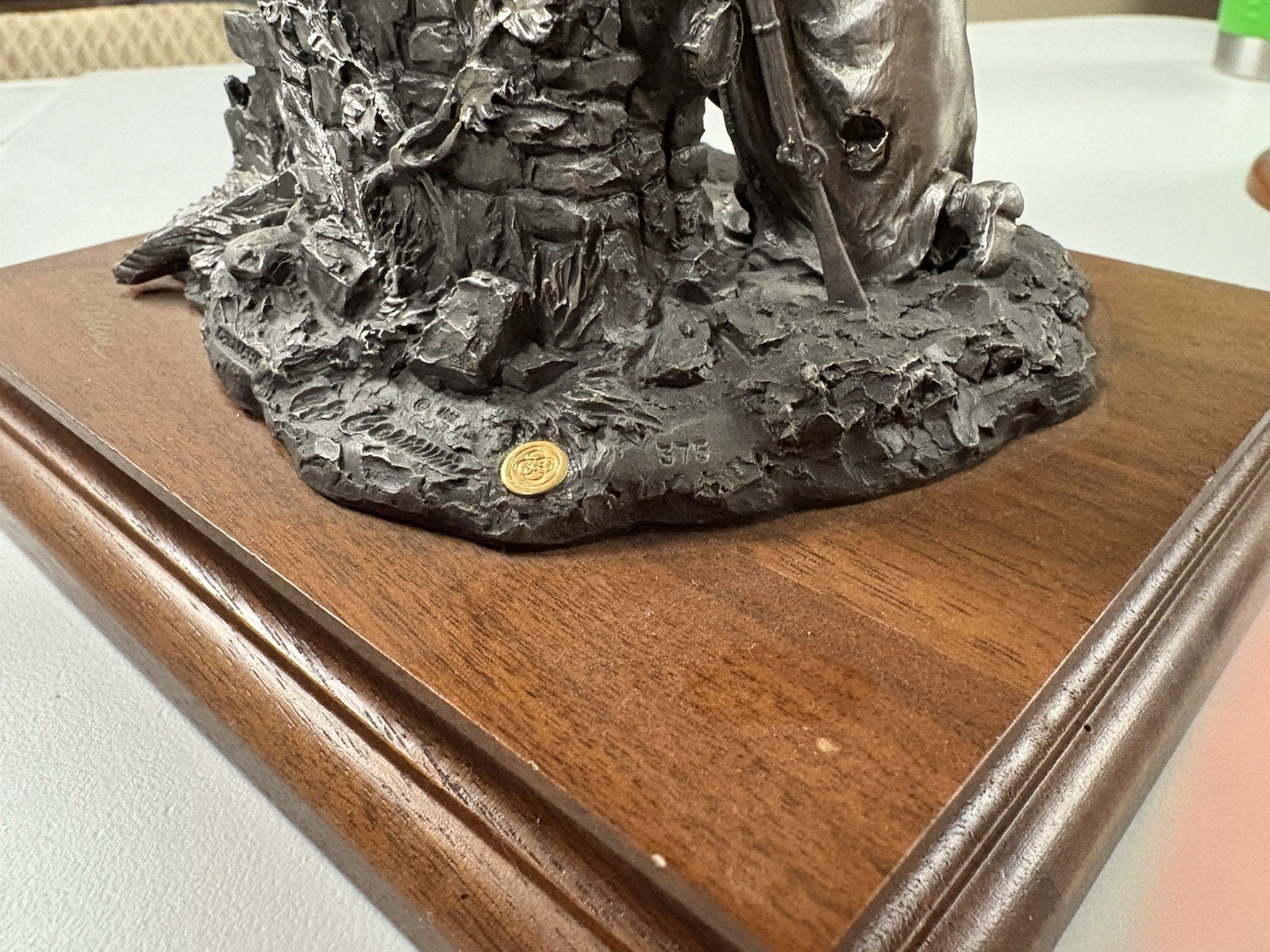 Chilmark Fine Pewter Figurine By Barnum 1992 "MERRY CHRISTMAS YANK" #821