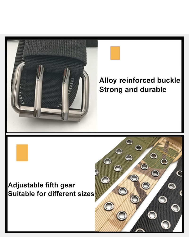 Tactical Heavy Duty Nylon Large Dog Collar K9 Military Metal Buckle Adjustable