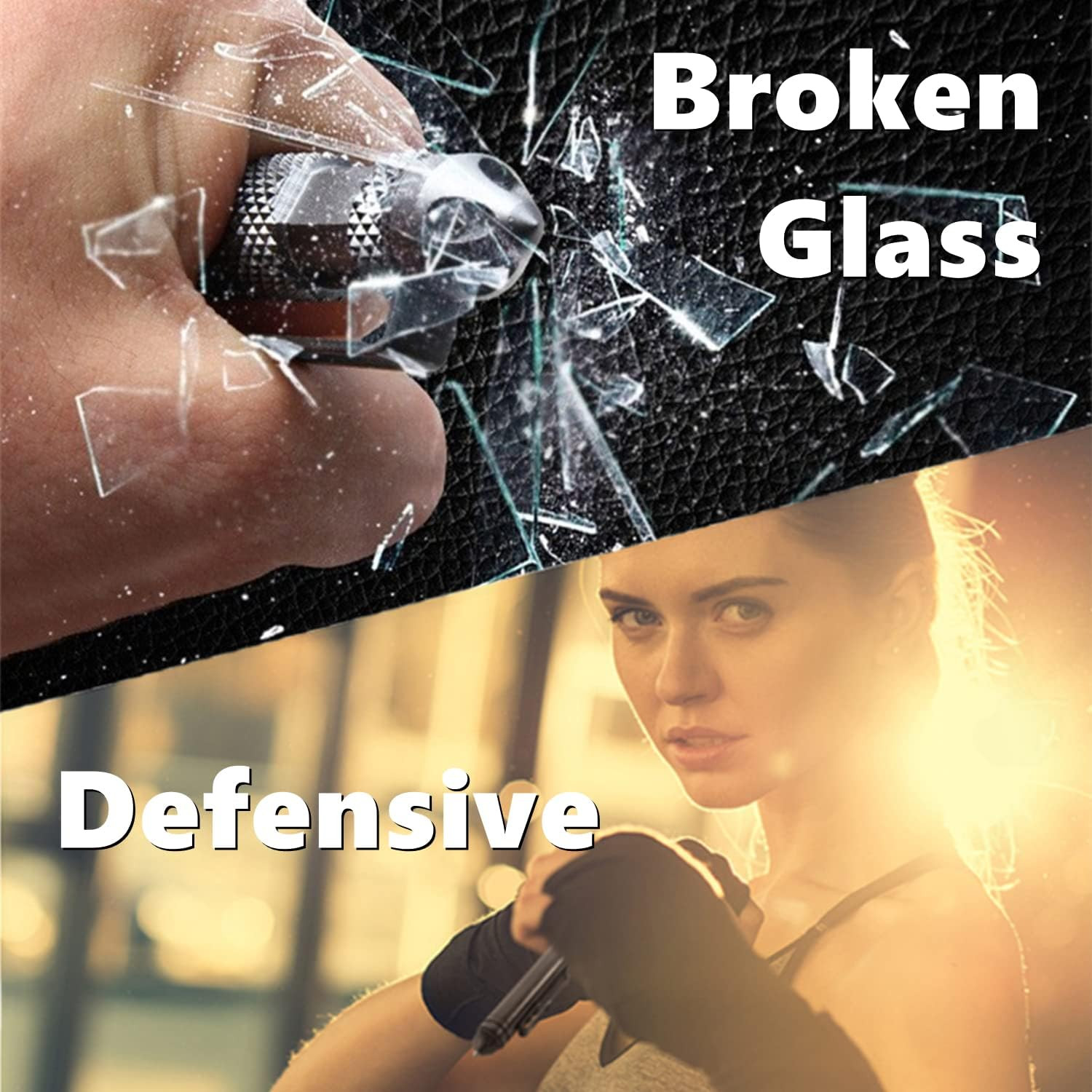 Tungsten Steel Military Tactical Pen - 2 Pack Emergency Self Defense with 8 Blac