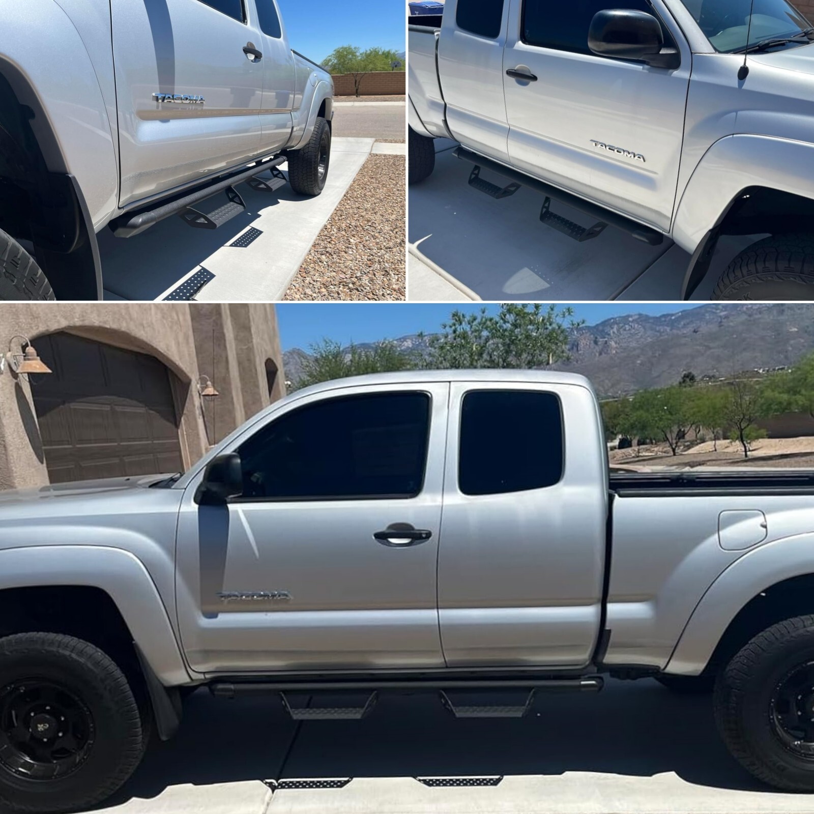 For 05-23 Toyota Tacoma Access Cab 3" Running Boards Side Step Truck Bar BCTA