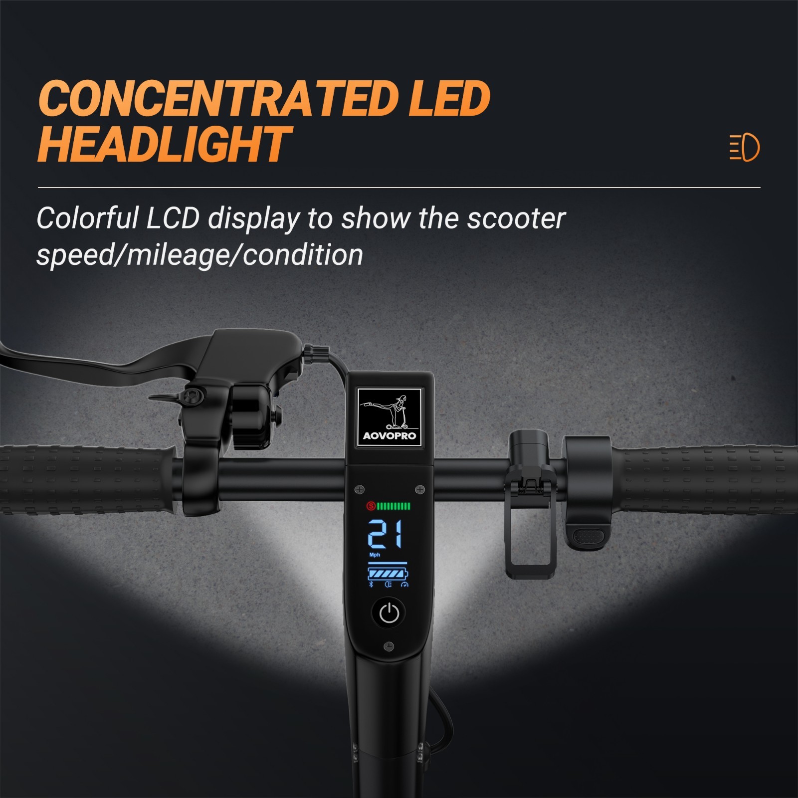 Aovopro ESMAX 500 Watts Kick Electric Scooter 14.5ah 22mph Escooter 25Miles