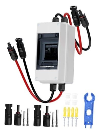 DC 1000V Circuit Breaker, Non Polarized, 30 Amp, 2 Pole, AC DC Dc1000v 30 Amp