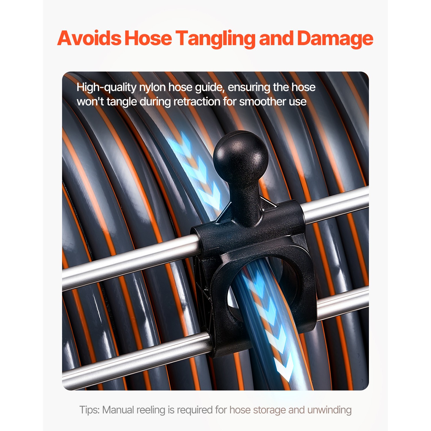 Wall Mounted Garden Hose Reel 150ft 5/8 in Hose Winder