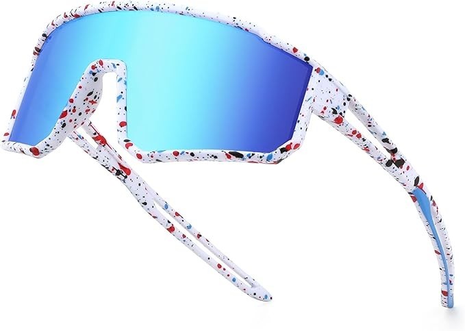 AWGSEE KIDS POLARIZED BASEBALL SUNGLASSES UV400 YOUTH SPORTS CYCLING GLASSES