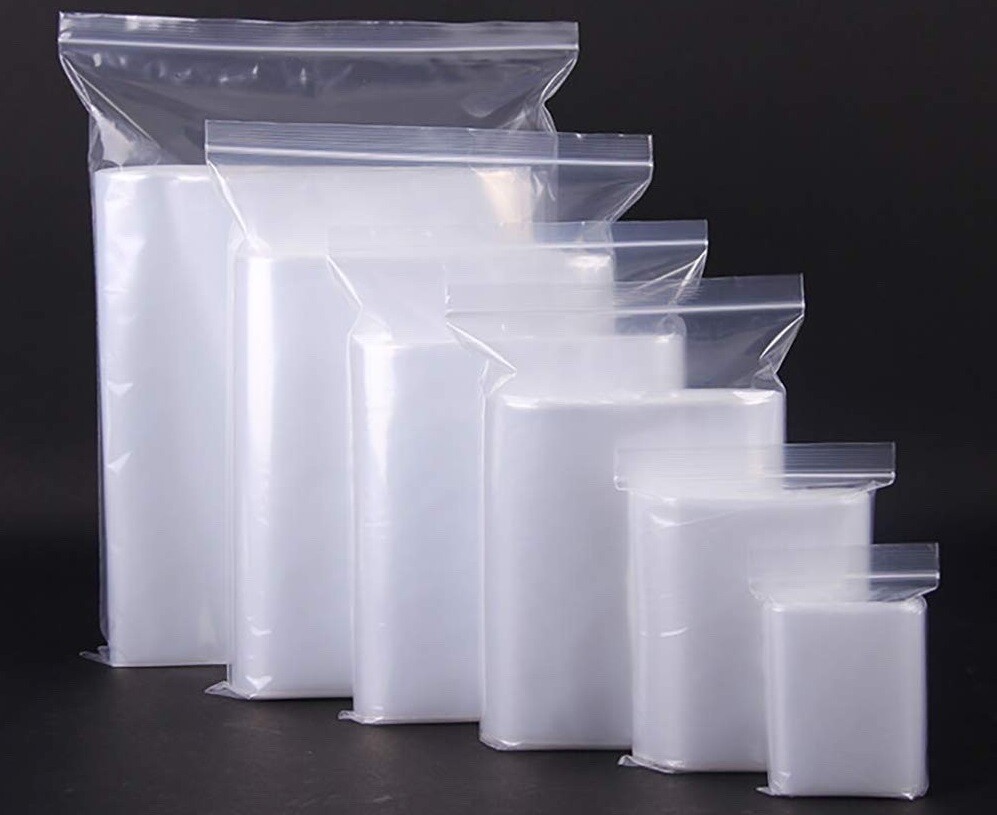 Clear Reclosable Zip Seal Top Lock 4Mil Heavy Duty Bags Plastic 4 Mil Baggies
