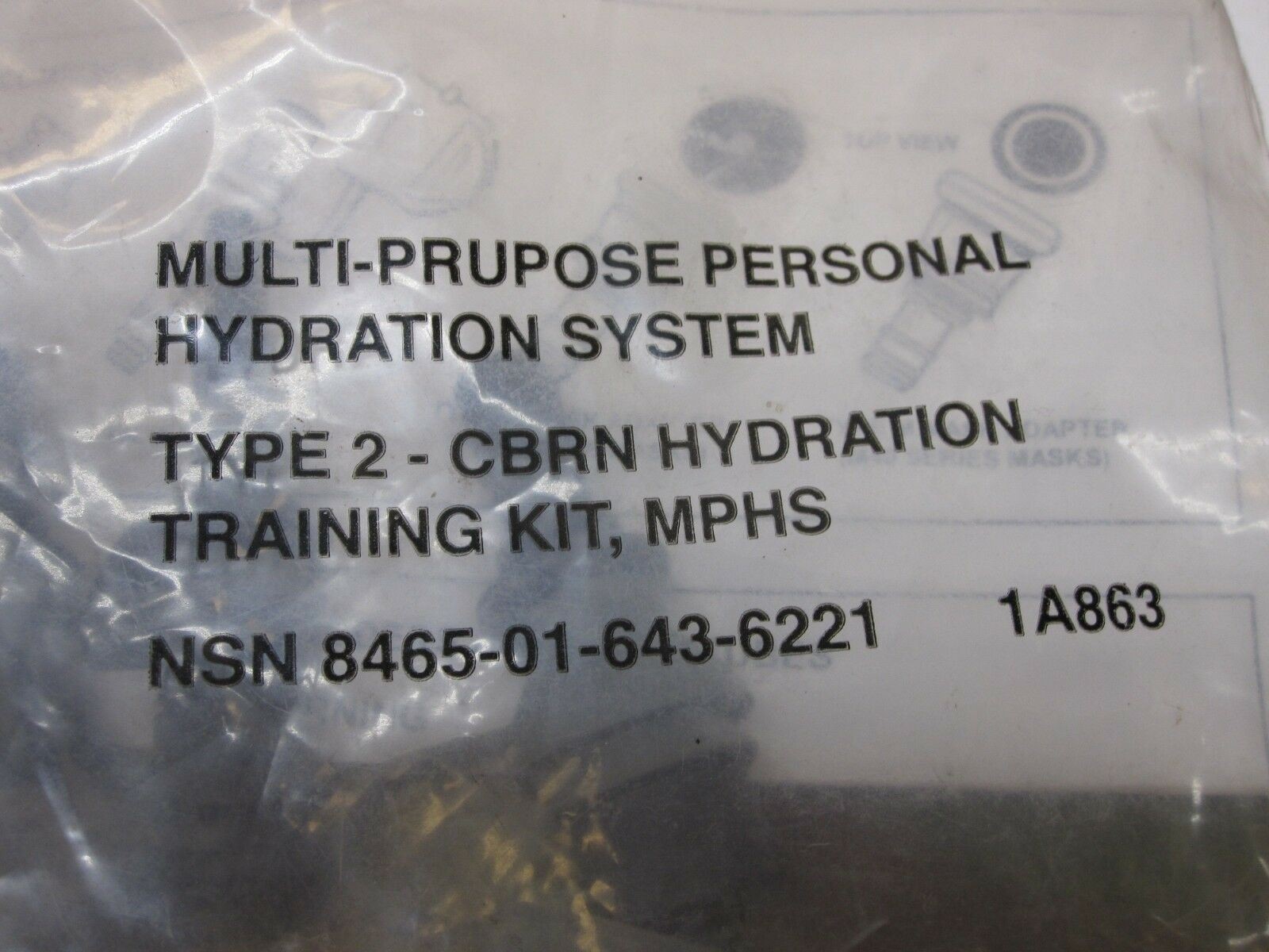 NEW GAS MASK ADAPTER CAMELBAK BITE VALVE MOUTH PIECE M40/50 HYDRATION SYSTEM