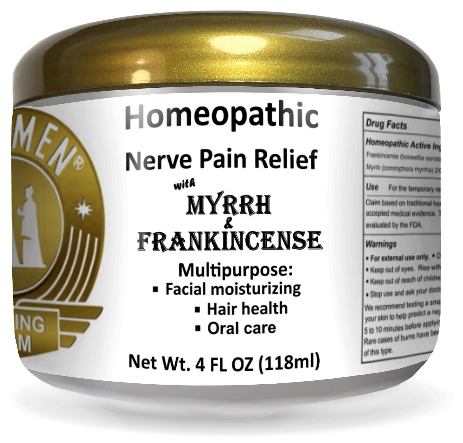 Wise Men Healing Balm with Frankincense and Myrrh for Neuropathy and Pain Relief