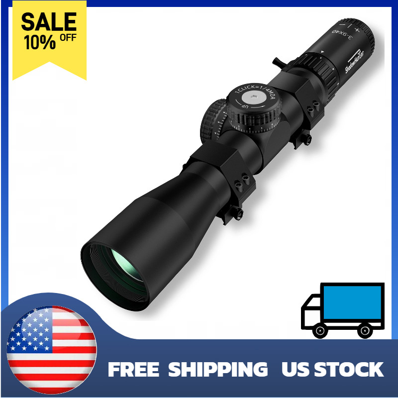 3-9x40 Rifle Scope with Mil-Dot Reticle, Zero Reset and Pull-Lock Turrets