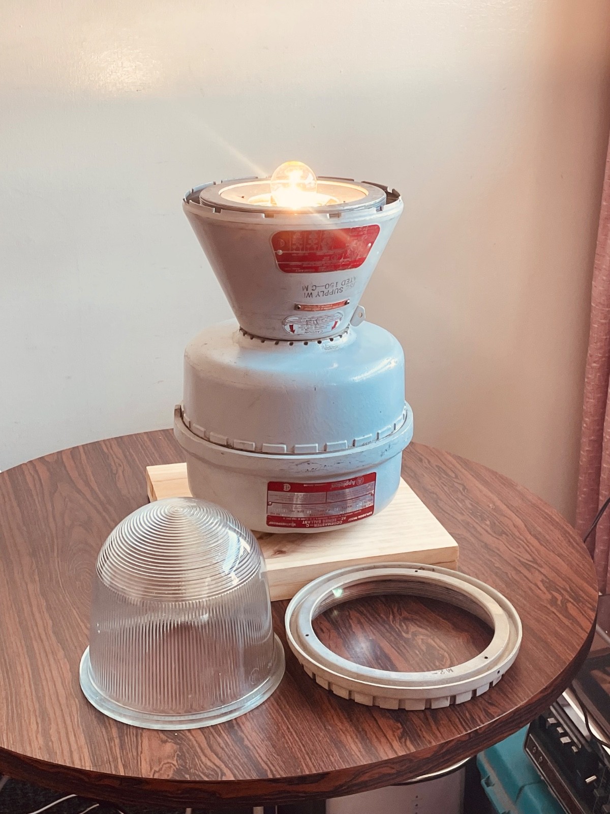 Table Lamp Appleton Codemaster, converted to regular bulbs Explosion proof