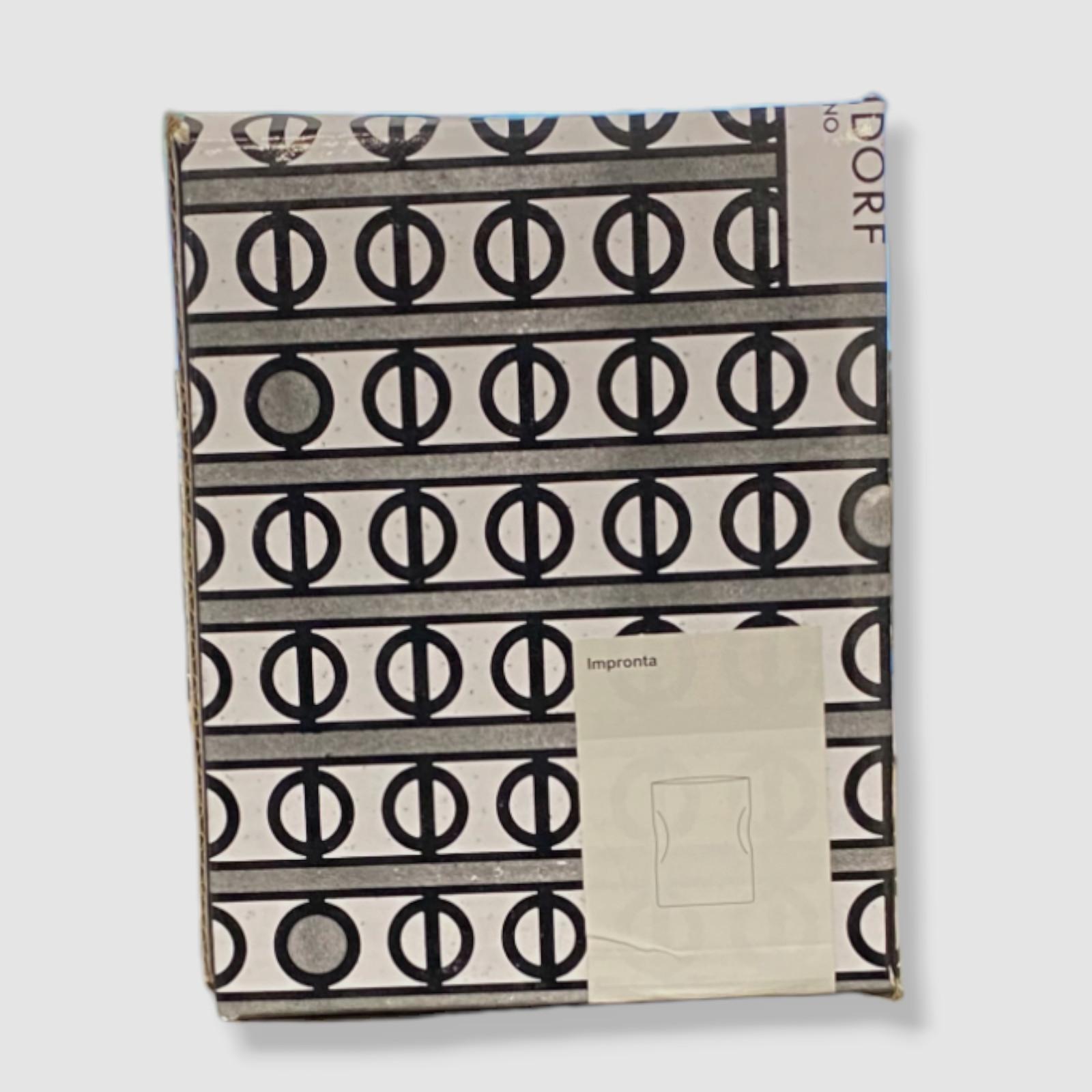 $18 Ichendorf Milano Clear Impronta Glass Tumbler 4 in