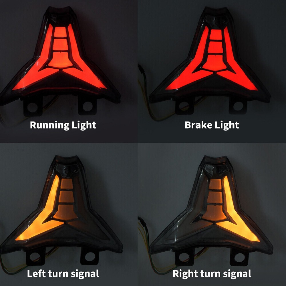 For 2019 - 2025 ZX6R Integrated LED Tail Light Brake Turn Signal , Plug and Play