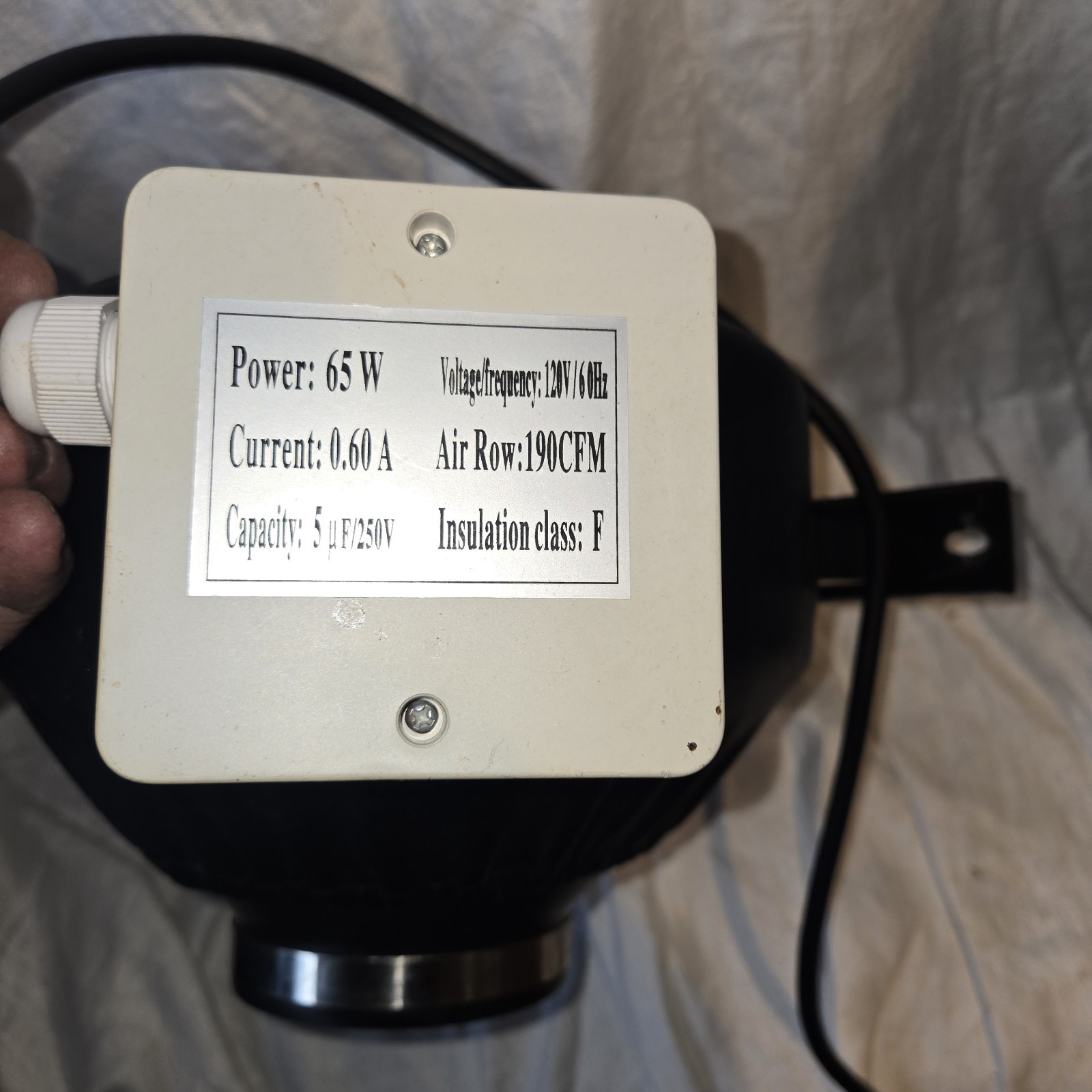 Can-Lite Carbon Filter blower 6 in. Flange 24 in. Tall 600 CFM