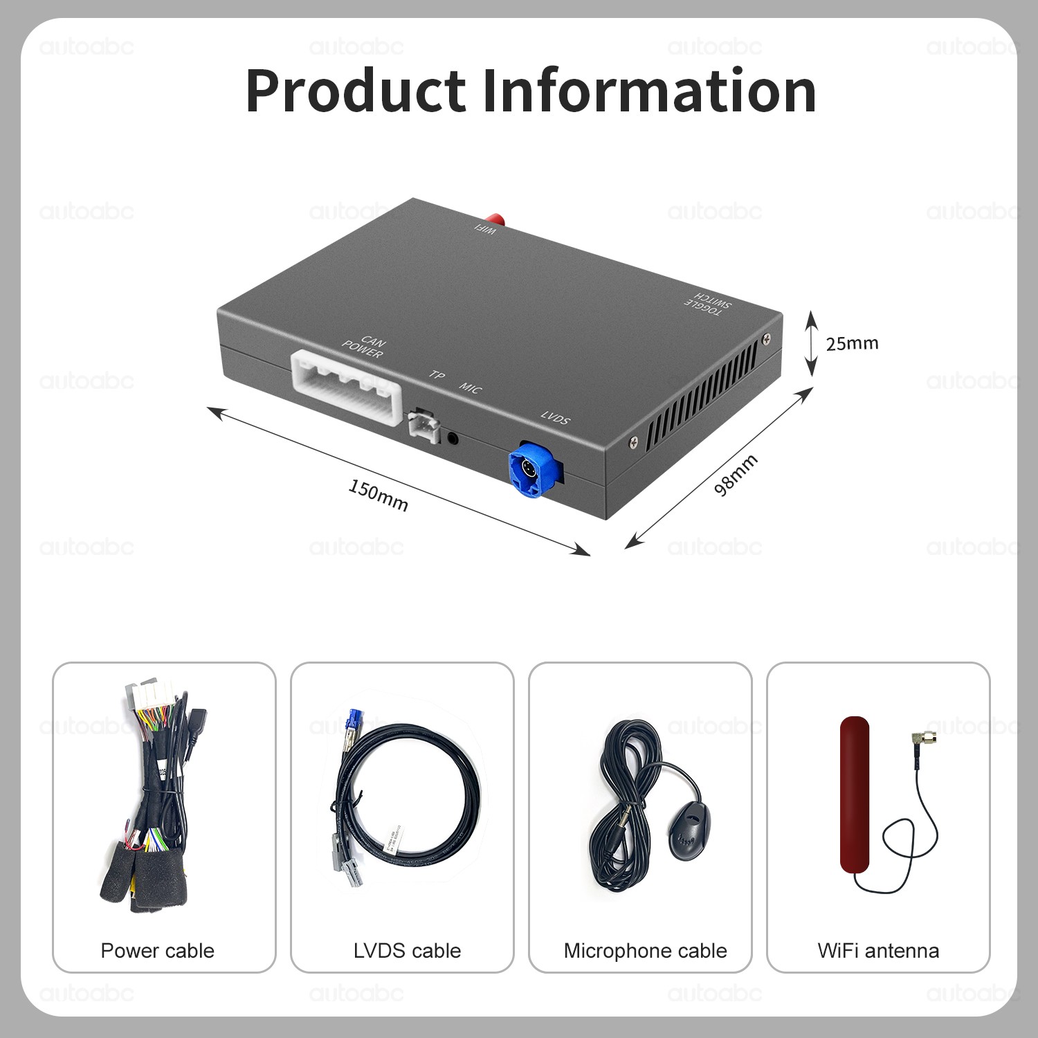 Wireless CarPlay Android Auto Retrofit Kit For Acura TLX TLX-L MDX RDX RLX ILX