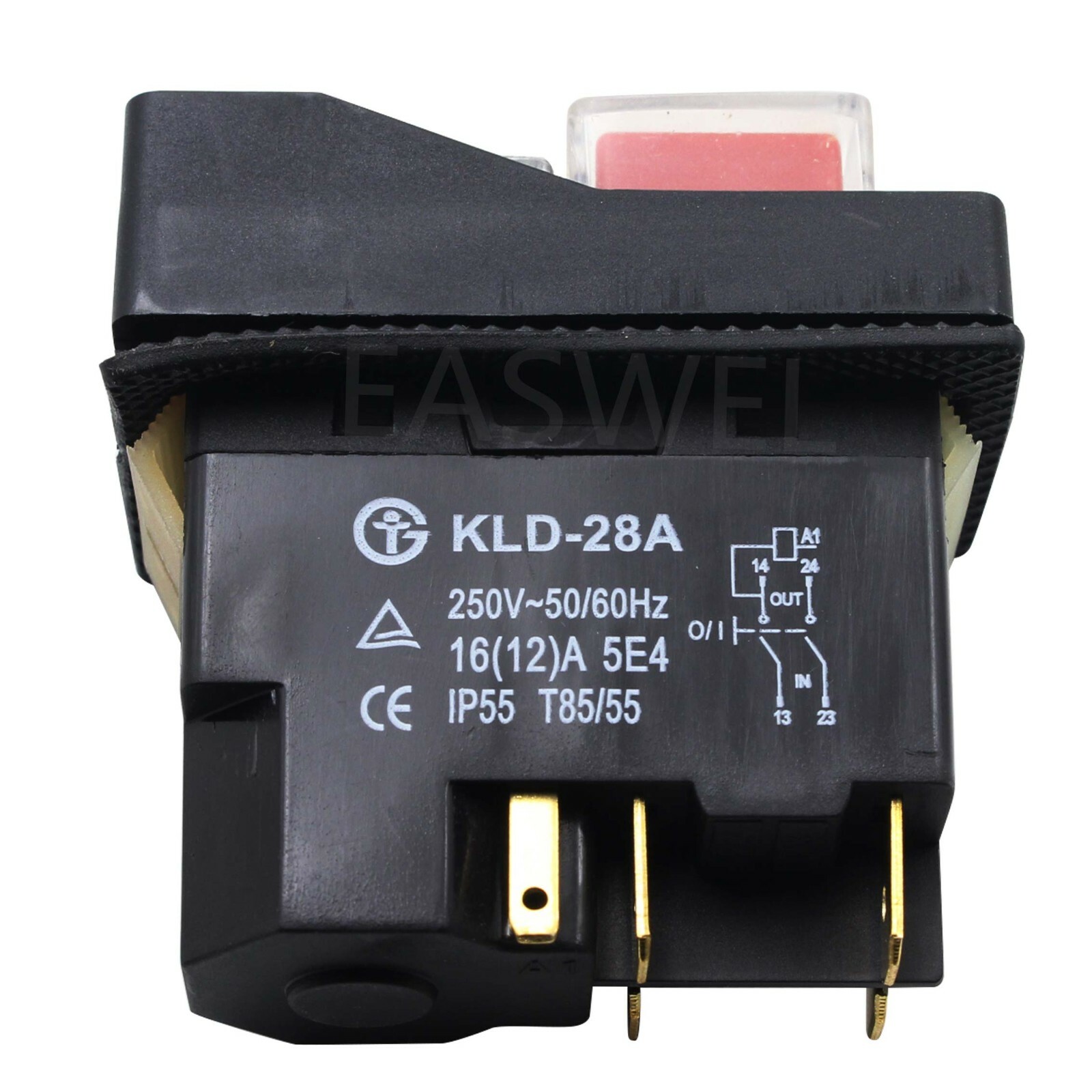 KLD-28A 5Pin 250V Waterproof Electromagnetic Pushbutton Switches for Meat Planer