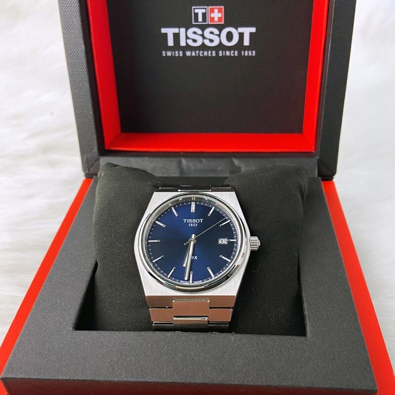 Men Tissot Classic PRX/316L Blue Stainless Steel Watch T137.410.11.041.00 (40mm)