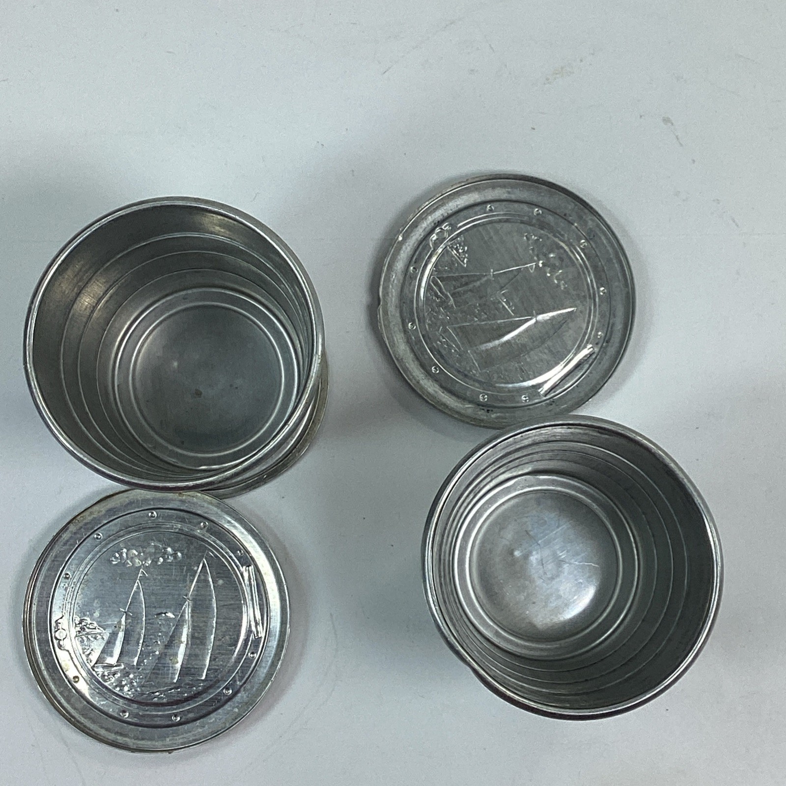 Metal Collapsible Cup Lot Sail Boat Logo Travel Camping