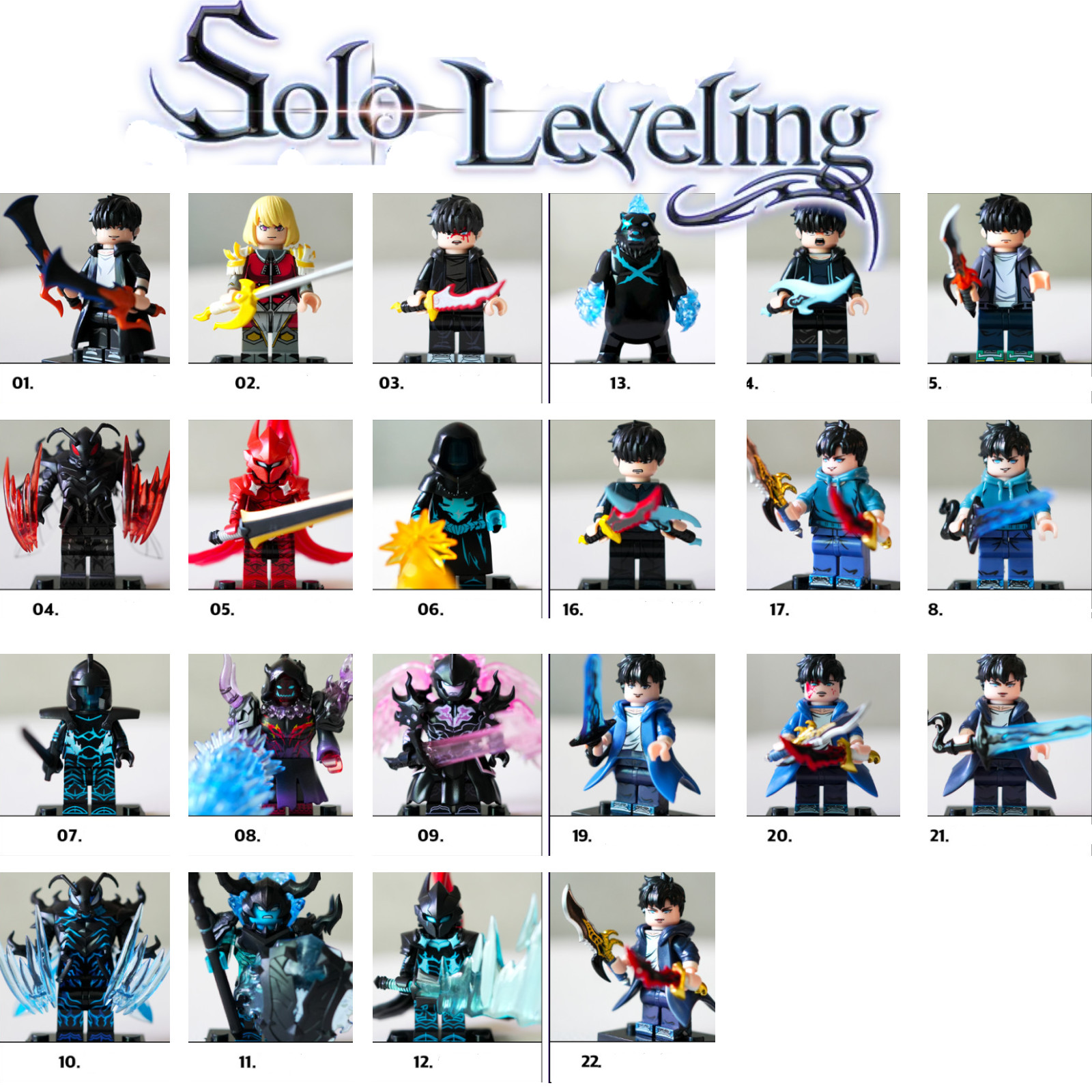 Solo Leveling Custom Brick Minifigure