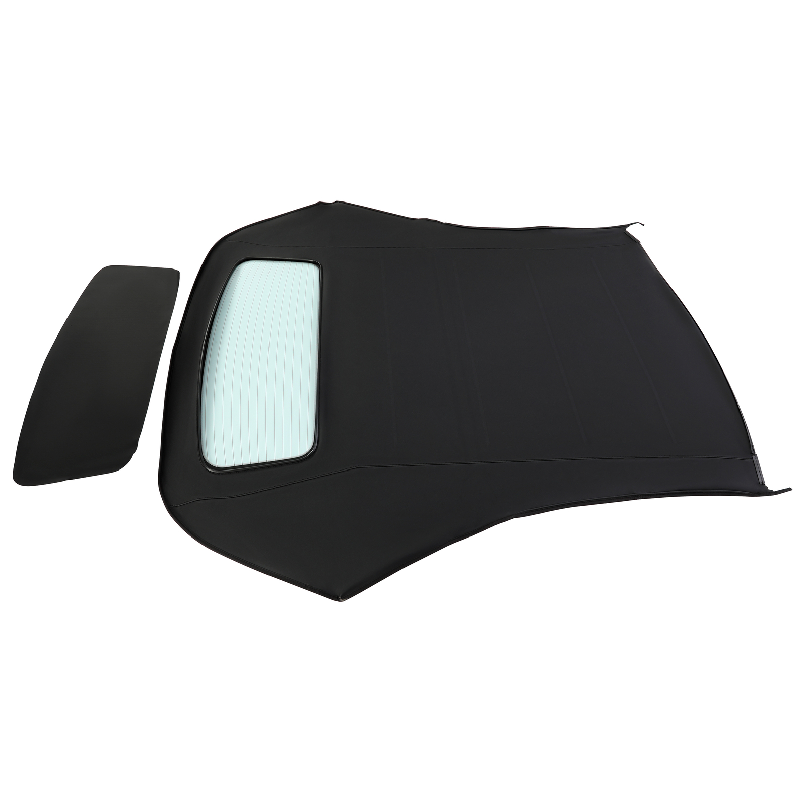 Fits Audi A4 03-09 Black Convertible Top W/ Heated Glass Window Sailcloth Vinyl