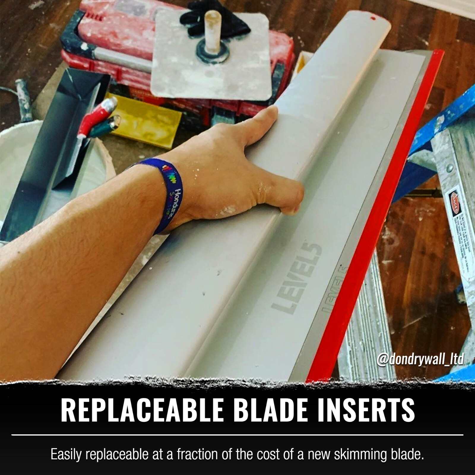 40" Drywall Skimming Blade - Stainless Steel | LEVEL5 | 4-940