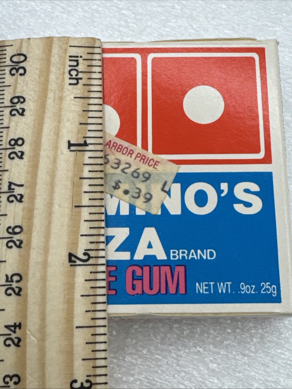 Vintage 1989 NOS Domino's Pizza Brand Bubble Gum Unopened Candy Novelty Box 9oz
