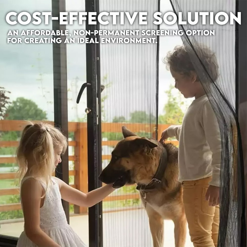 Mosquito Door Net Mesh Screen Bug Pet Patio Hands Free Magnetic Magic Closer USA