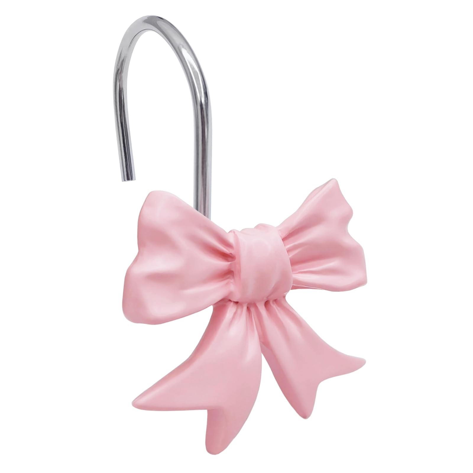 Decorative Shower Curtain Hooks, Bow Knot Shower Curtain Rings Hooks for Bath...