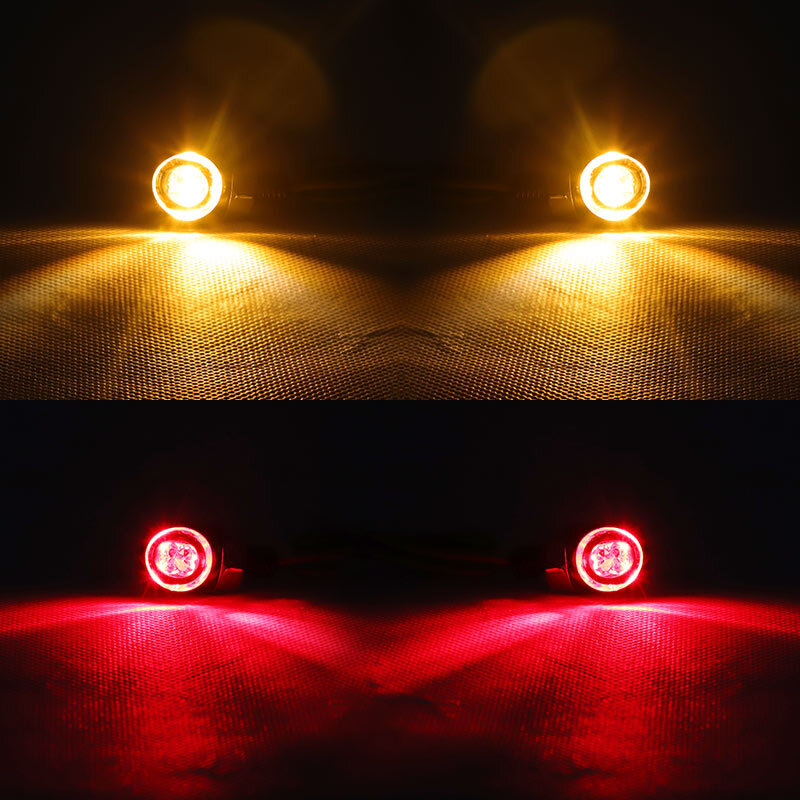 4pcs LED Mini Motorcycle Turn Signal Indicator Brake Light Running Lamp DRL 12V