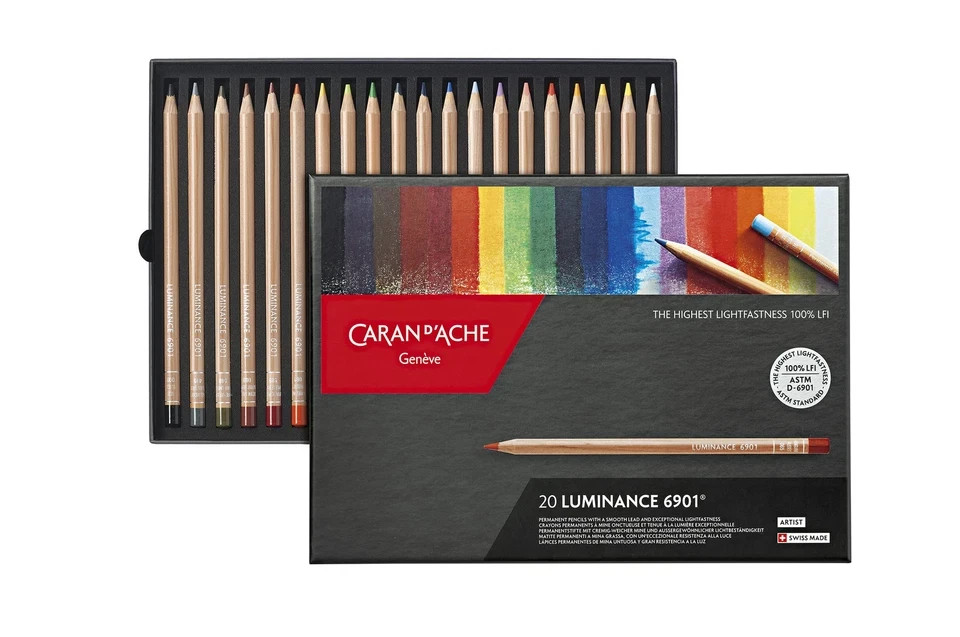 Caran D'ache  20 Luminance Colored Pencils