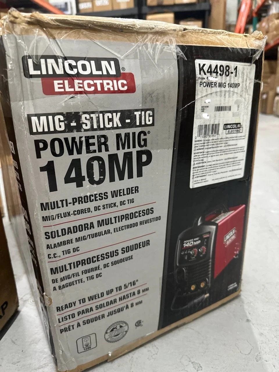 Lincoln Electric K4498-1 Power MIG MP Multi-Process Welder - Brand New