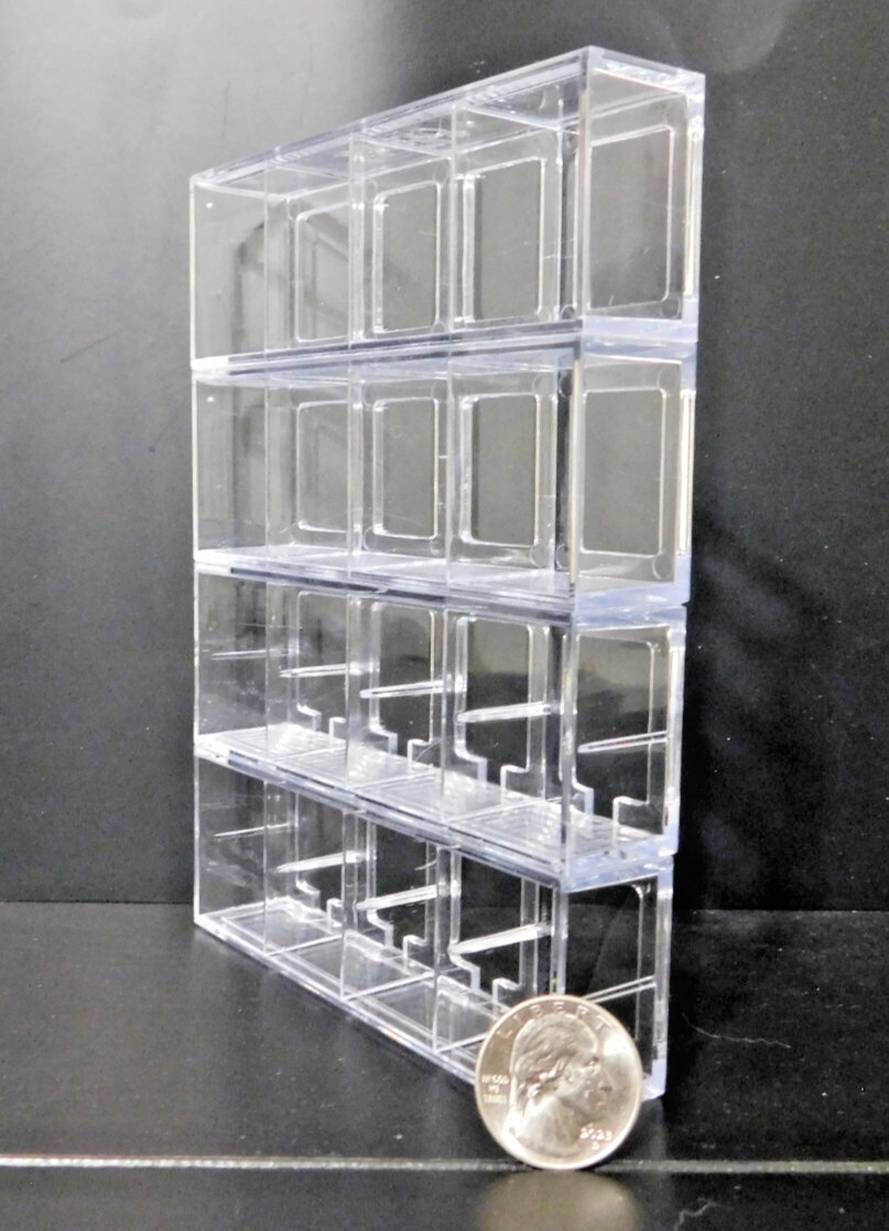 1 Funko Bitty POP! 4 Slot Stackabe Display Case Original Version, No tabs