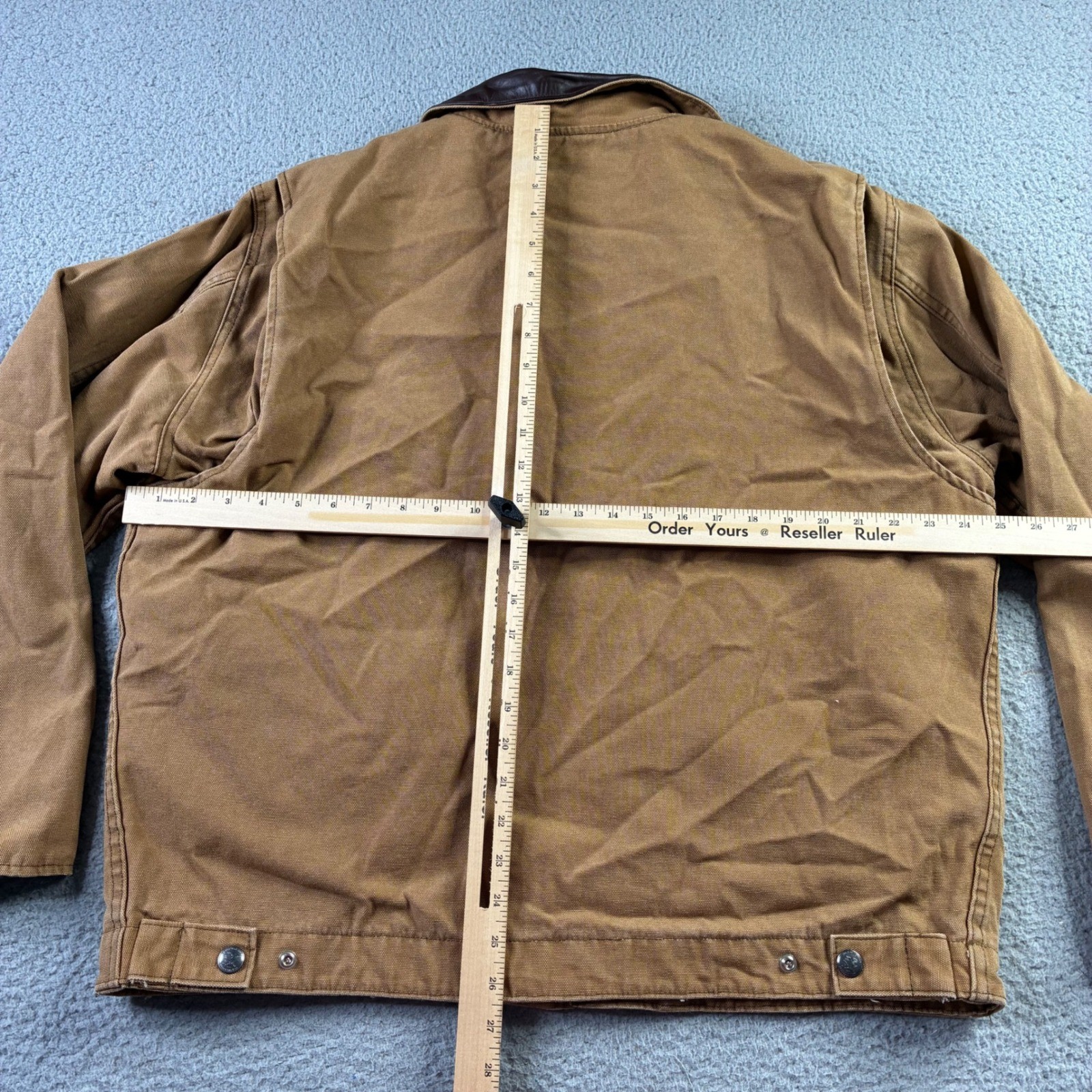 NRA Tactical Canvas Leather Barn Jacket CCW Ammo Pouch Chore Coat L Made In USA