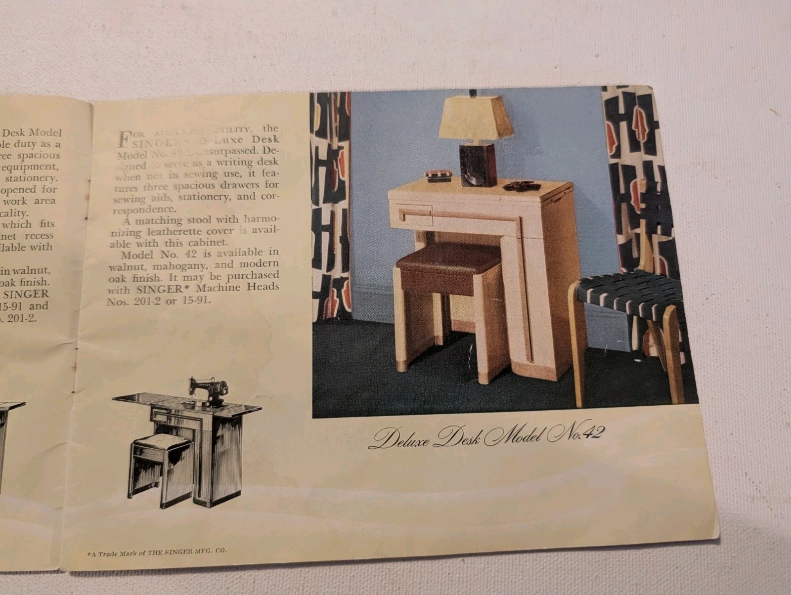 Vintage Singer Electric Sewing Machines Models Catalog Brochure Featherweight