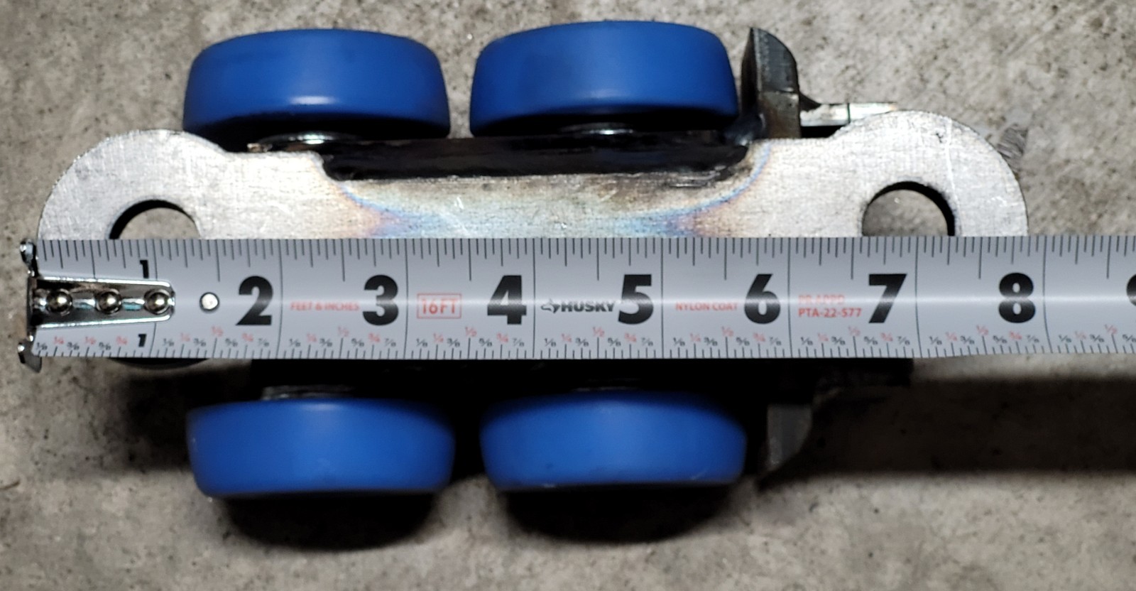 x2 Custom Made Dolly track skate wheels /Speed rail Linkable